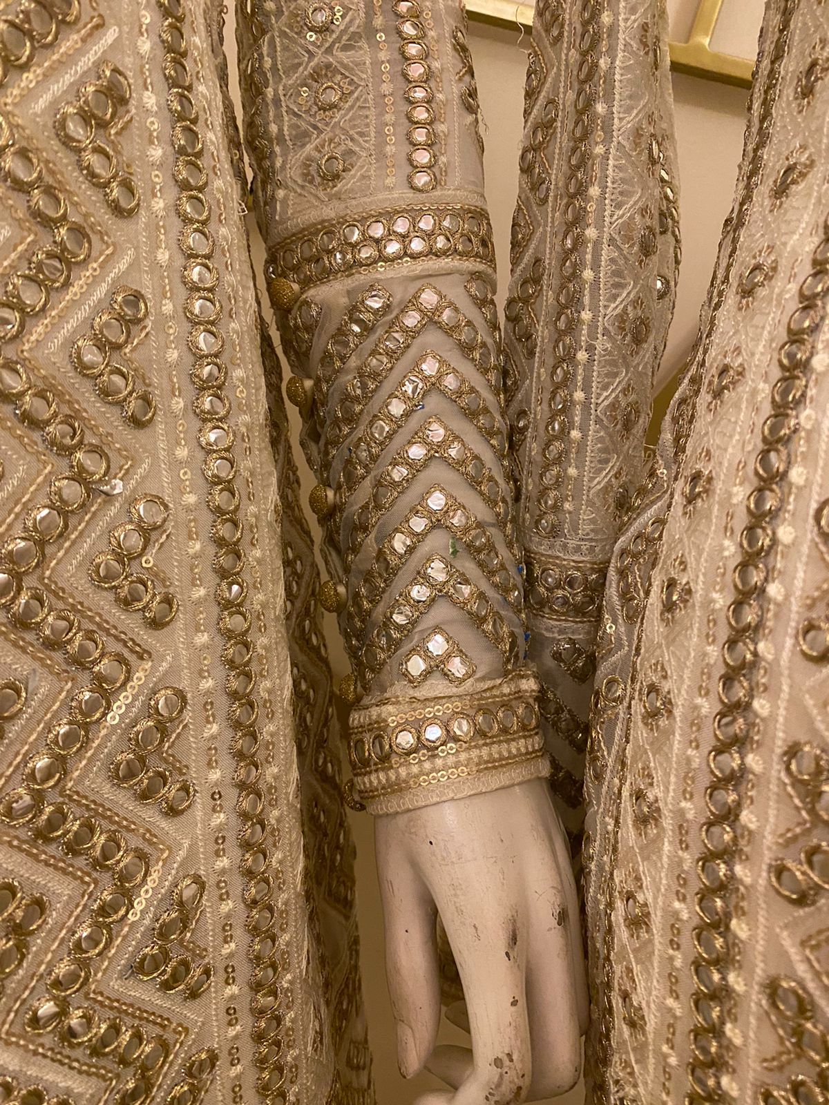 White & Gold Outfit - MaisonDuModa 3 Piece Dress