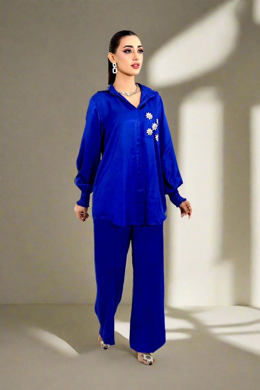 Crystal Blue - MaisonDuModa Co-Ord Set