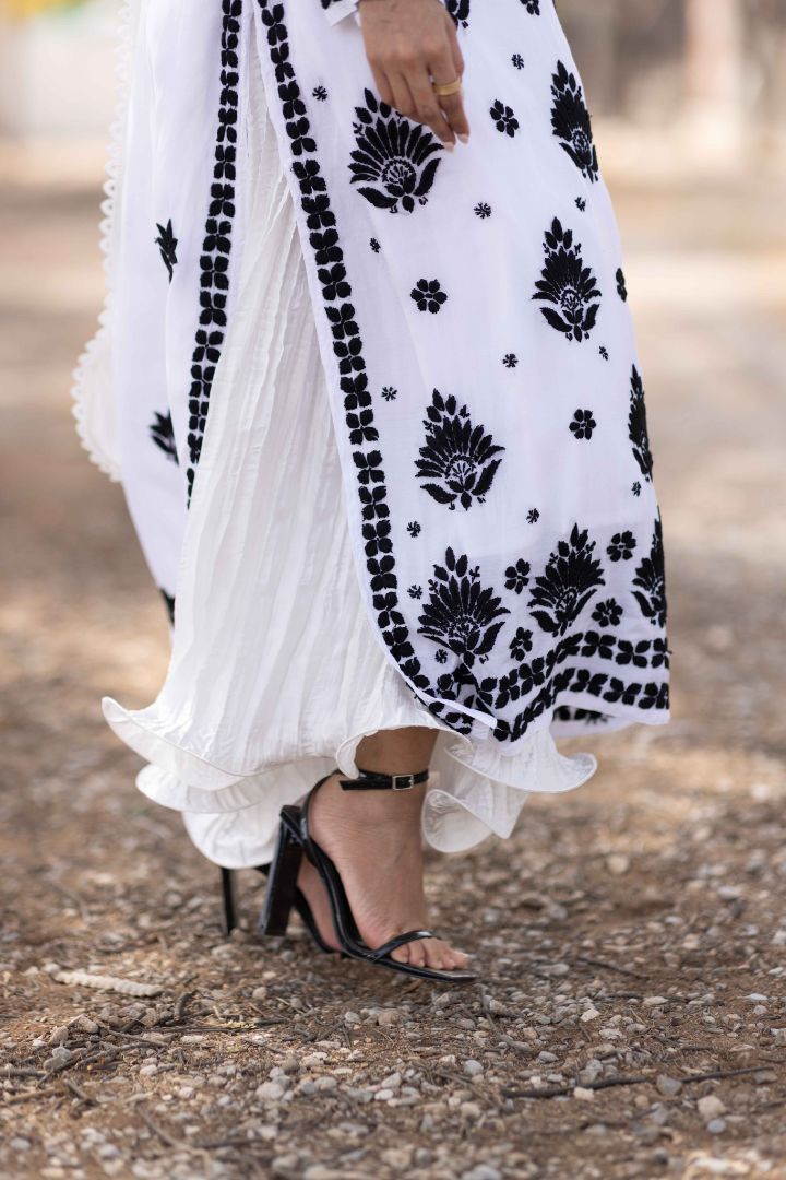 Ruffle Crush Trousers - MaisonDuModa Trousers