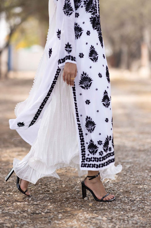 Ruffle Crush Trousers - MaisonDuModa Trousers