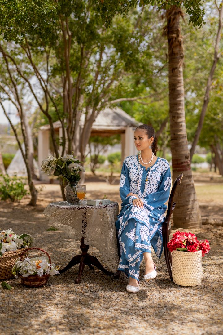 Ice Blue - MaisonDuModa 3 Piece Dress