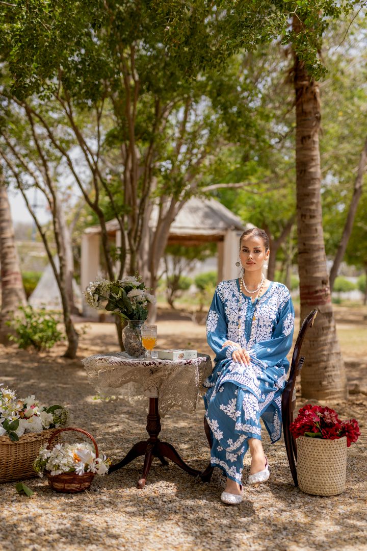 Ice Blue - MaisonDuModa 3 Piece Dress