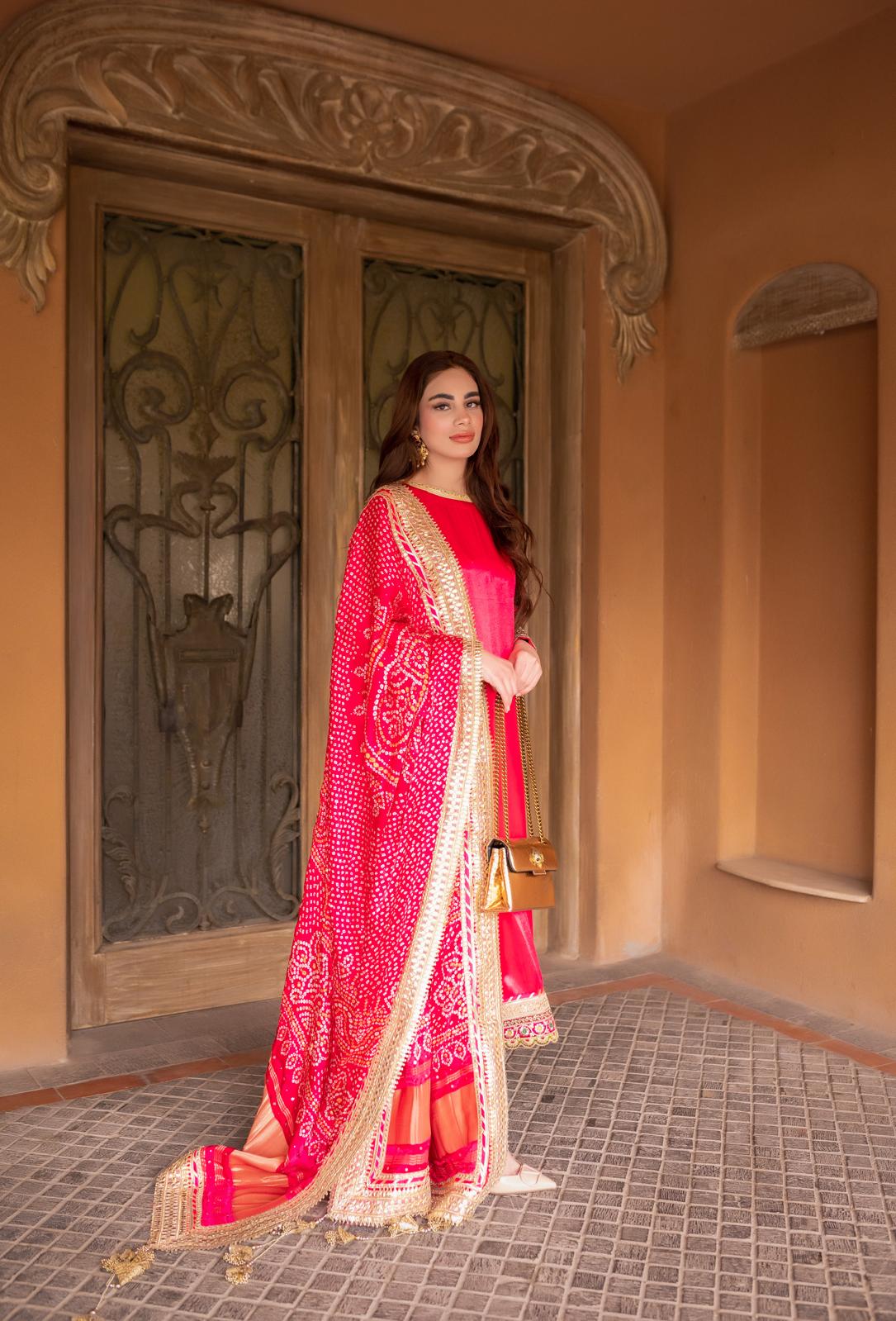 The Bandhini Edit - MaisonDuModa 3 Piece Dress