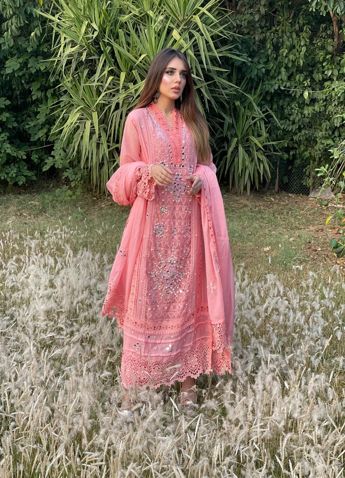 ISSA PINK ROSE - MaisonDuModa 3 Piece Dress