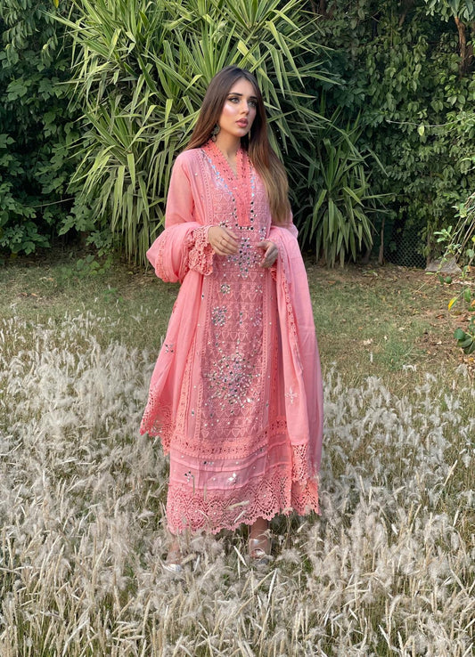 ISSA PINK ROSE - MaisonDuModa 3 Piece Dress