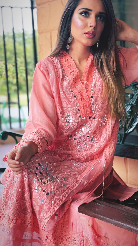 ISSA PINK ROSE - MaisonDuModa 3 Piece Dress