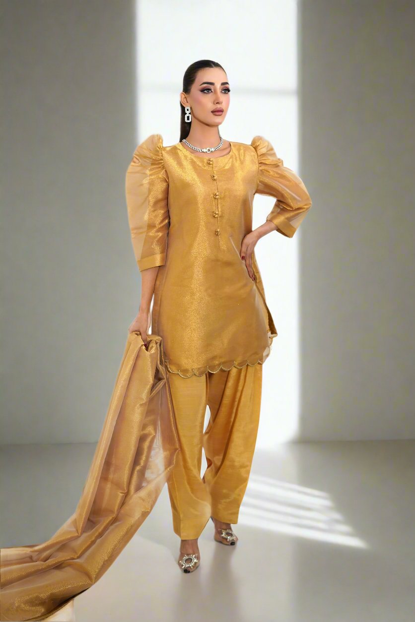 Gold - MaisonDuModa Co-Ord Set