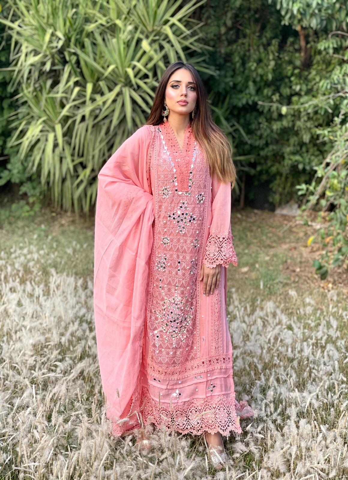 ISSA PINK ROSE - MaisonDuModa 3 Piece Dress