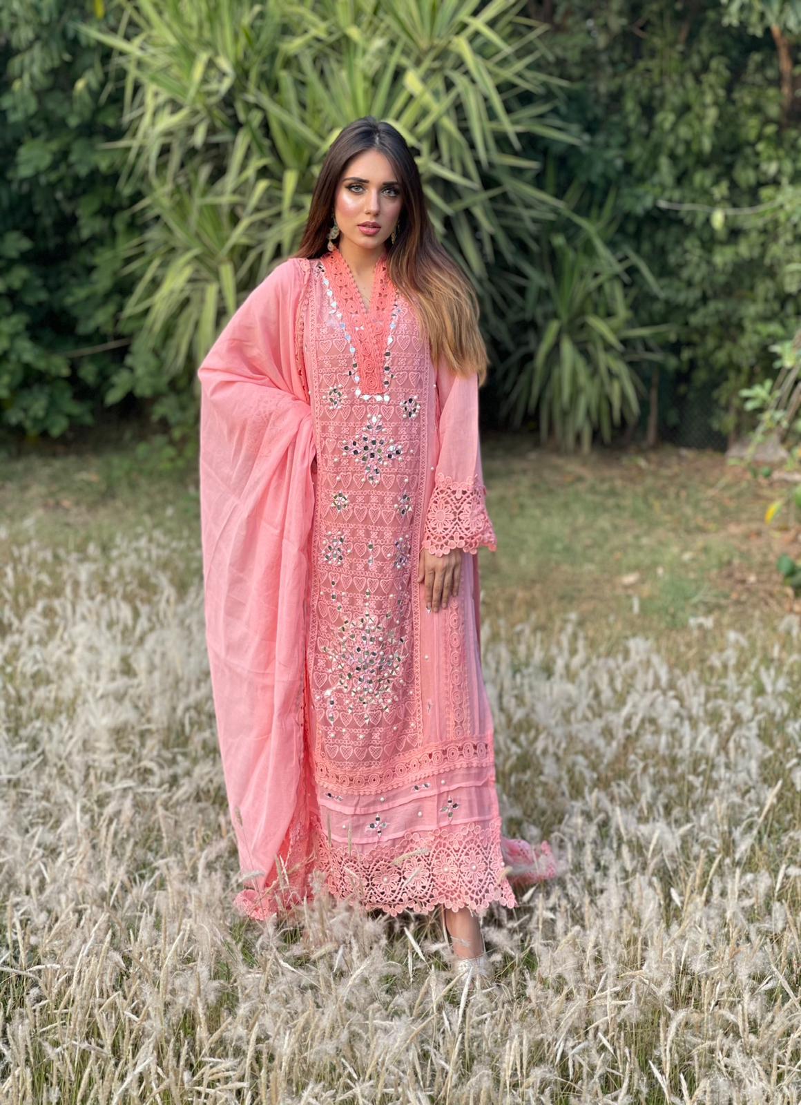 ISSA PINK ROSE - MaisonDuModa 3 Piece Dress