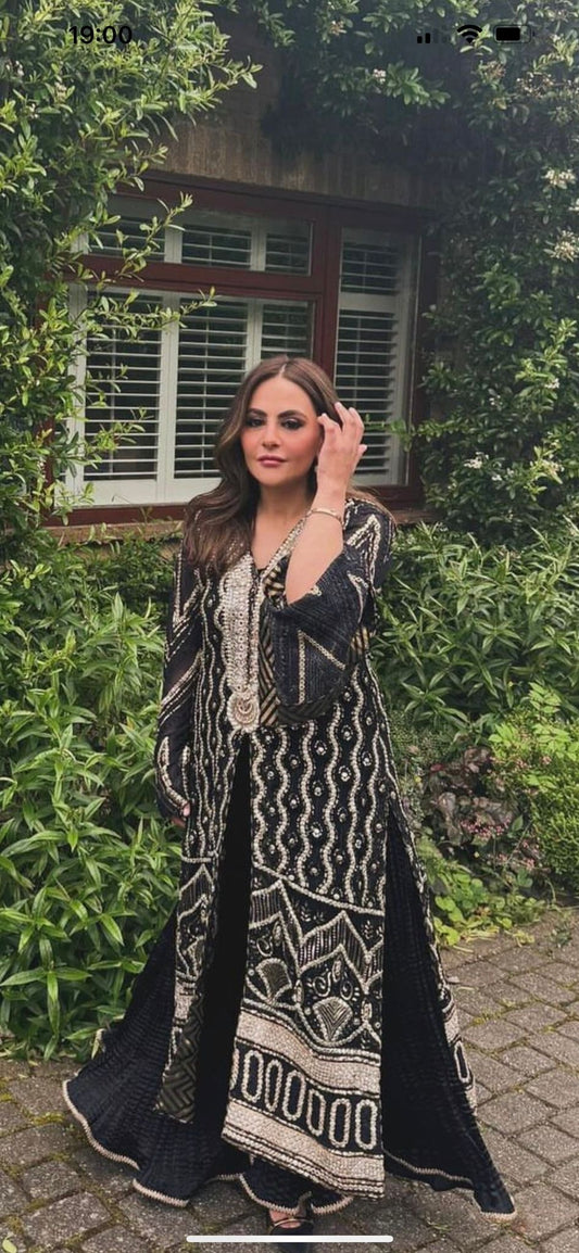 Black & Gold Outfit - MaisonDuModa 2 Piece Dress