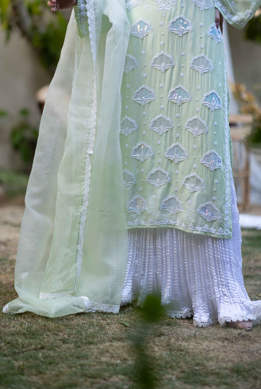 Crush Pants with LACE