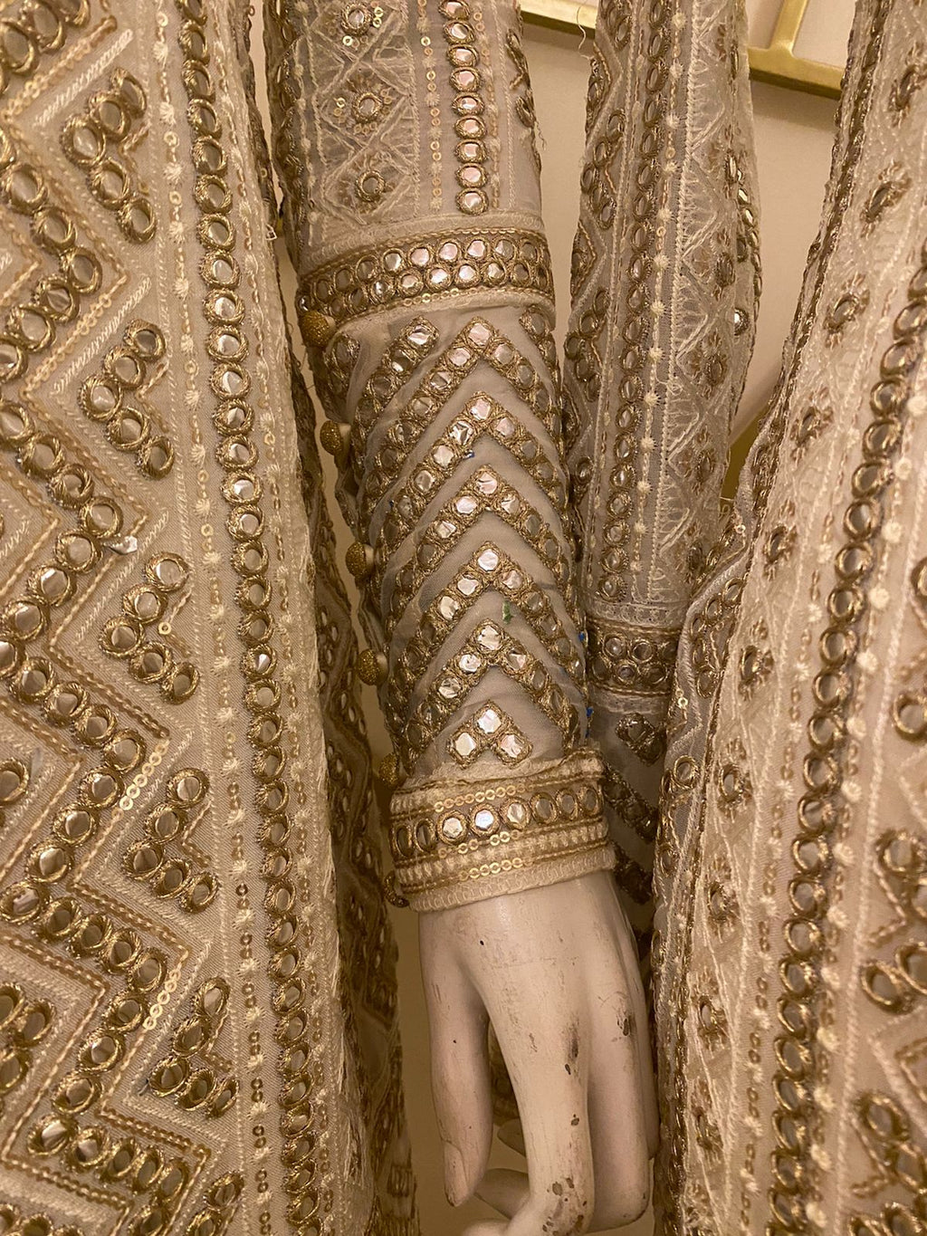 White & Gold Outfit - MaisonDuModa 3 Piece Dress