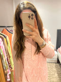 Baby pink chikankari set !