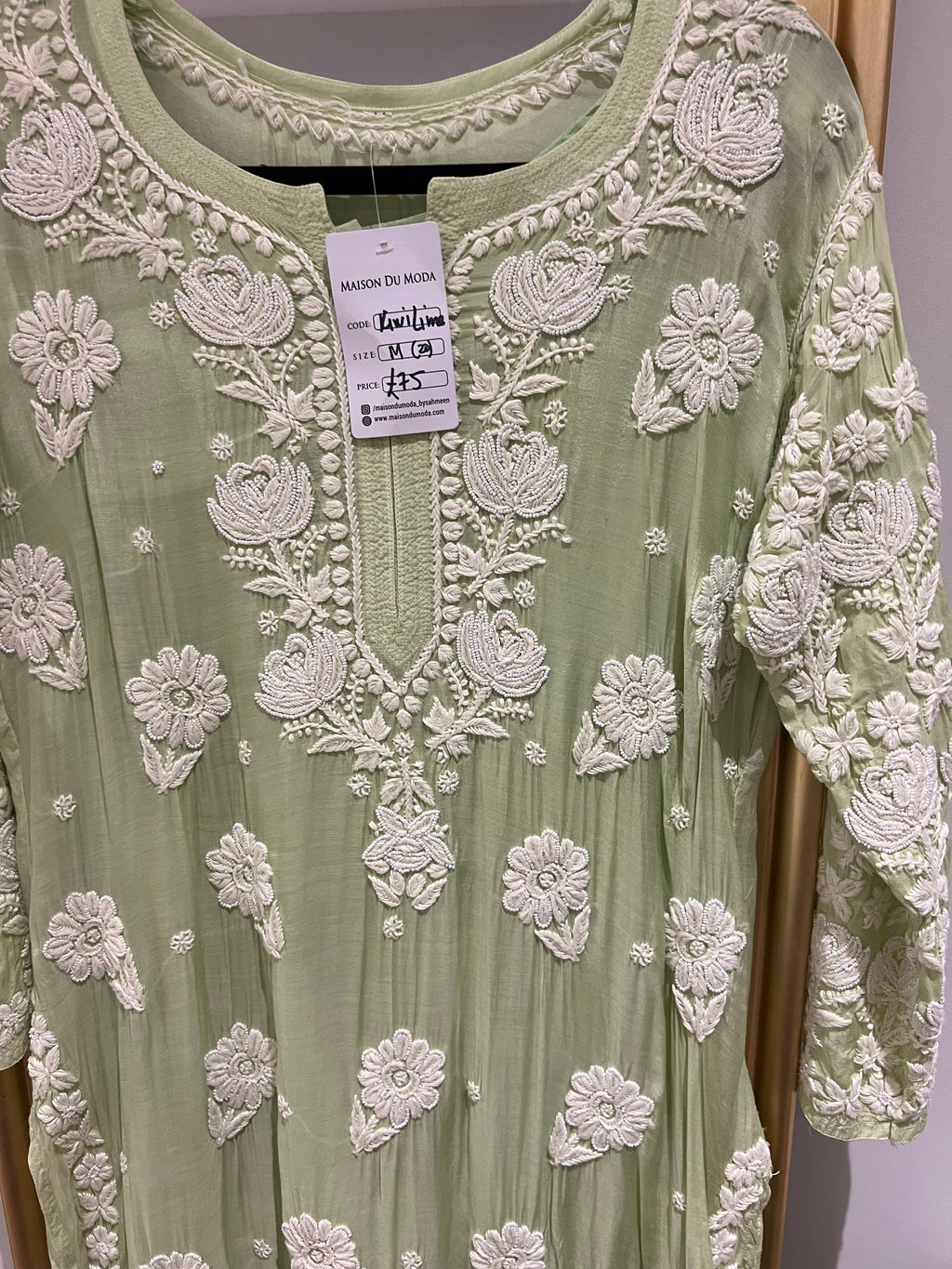 Kiwi Lime Mint kurta