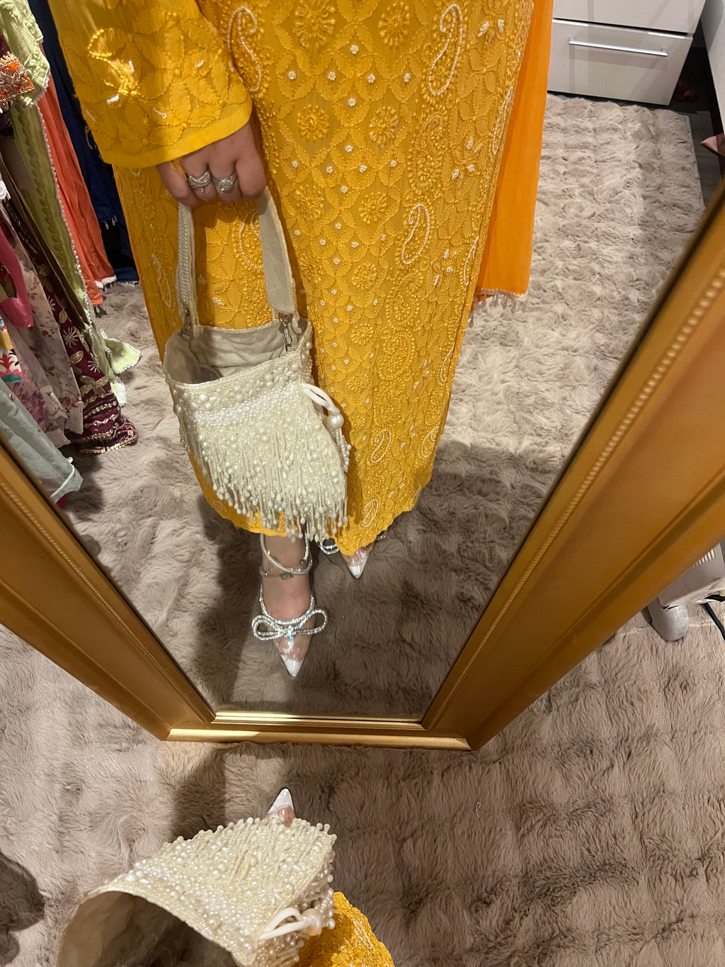 Mango Chikankari Set !