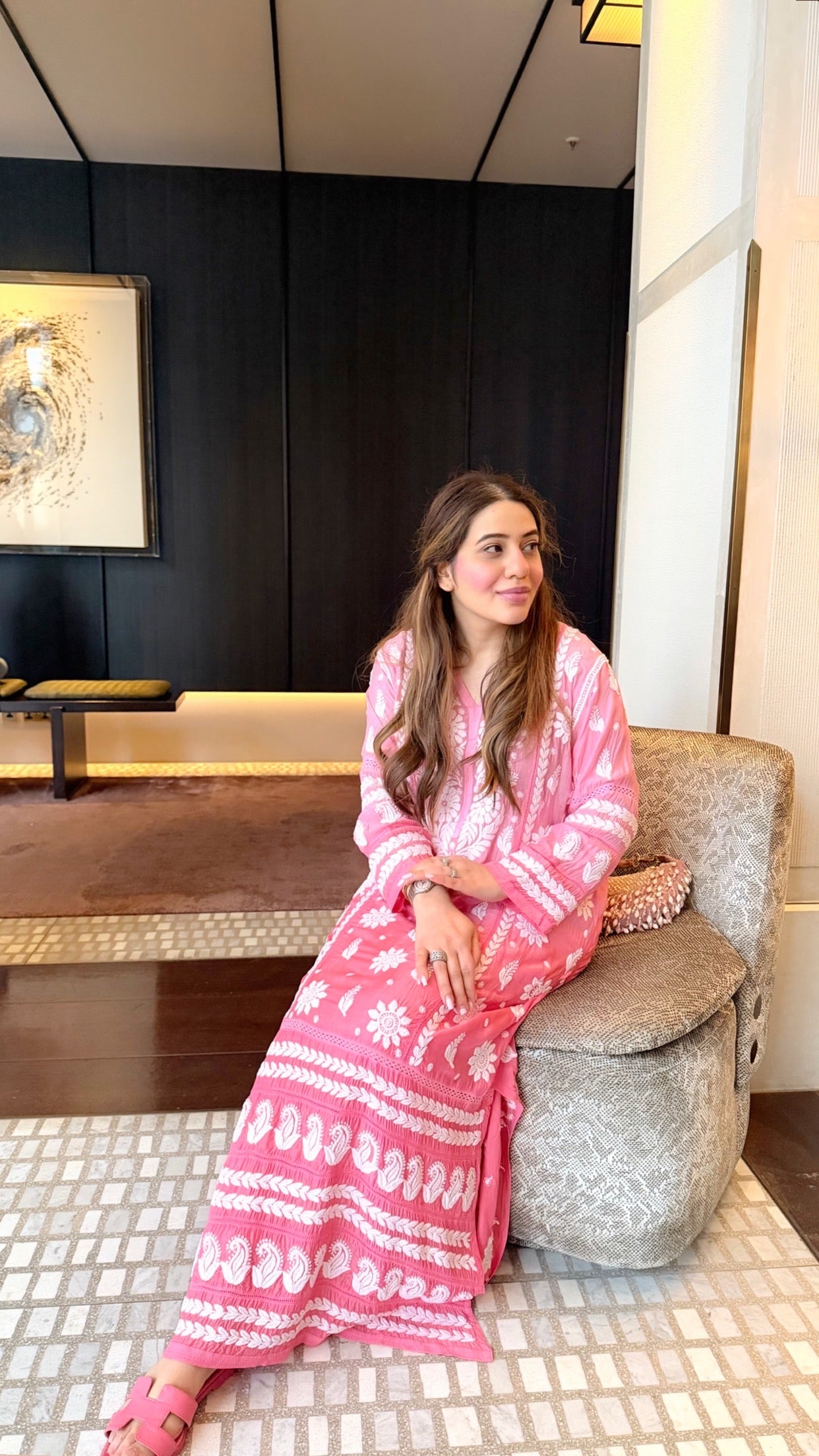 Peachy Pink & Blue Ombré