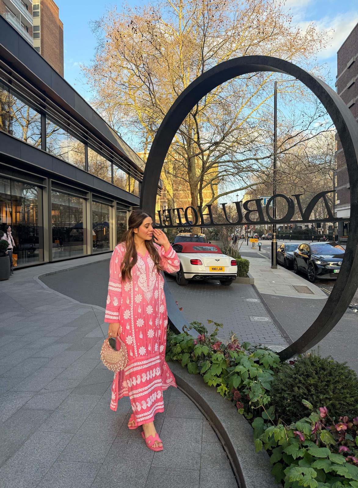 Peachy Pink & Blue Ombré