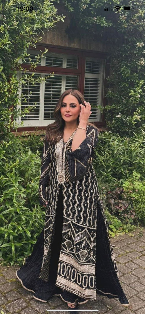 Black & Gold Outfit - MaisonDuModa 2 Piece Dress