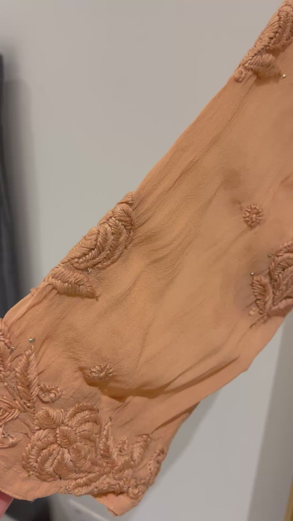 Beige Nude brown mukesh set!