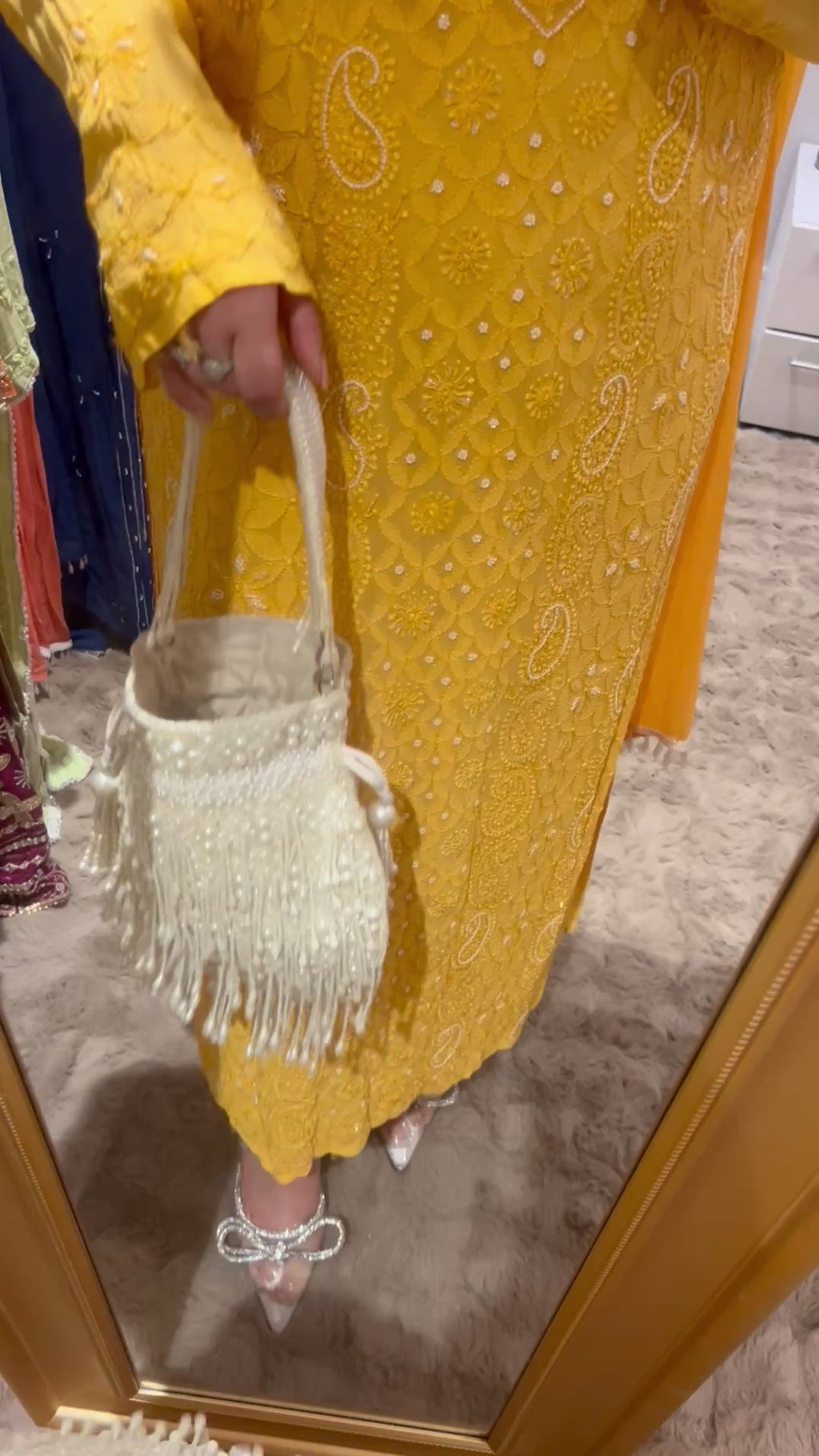 Mango Chikankari Set !